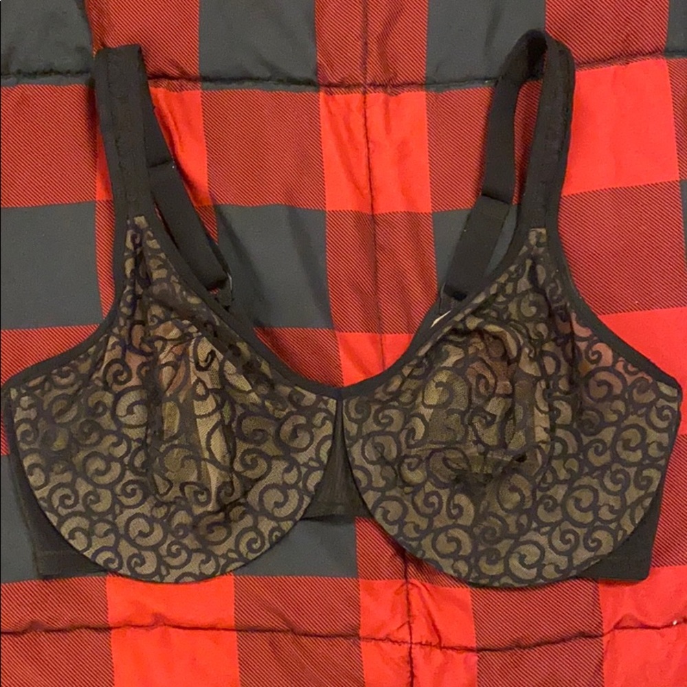 Black lace Olga bra